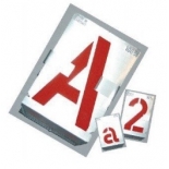 Set sabloane vopsire litere A-Z,&  (27 piese),10-500 mm