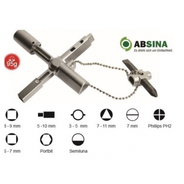 AB-1002 Cheie universala ABSINA pentru panouri