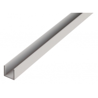 Profil aluminiu forma "U",Ø 20 - 25- 30 ,1000 mm