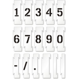 Set sabloane vopsire cifre 0-9 (10 cifre), 5-30 cm inaltime caracter.