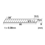 Set 50 lame cutter din INOX  de tip A - 9mm NT Cutter