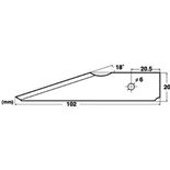 Lama inox pt cutit hobby/industrial NT Cutter.