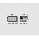 Cutie depozitare metalica vopsita/zincata -235x140x128mm