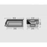Cutie depozitare metalica vopsita/zincata -353x200x145mm