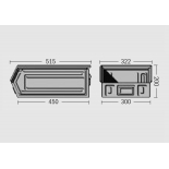 Cutie depozitare metalica vopsita/zincata -515x300x200mm