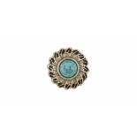 Ornament Turquoise Feather Tandy Leather SUA