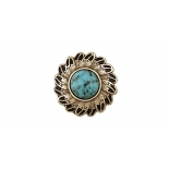 Ornament Turquoise Feather Tandy Leather SUA