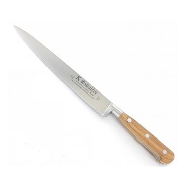 Cutit de feliat, lungime 20cm, maner din lemn de maslin, Sabatier Authentique - Olive.