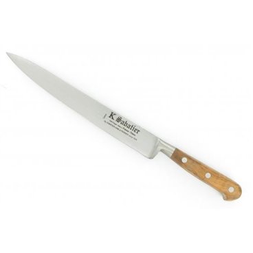 Cutit de filetat, lungime 20cm, maner din lemn de maslin, Sabatier Au Carbone - Olive.