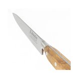 Cutit dezosare, lungime 13cm, maner din lemn de maslin, Sabatier Au Carbone - Olive.