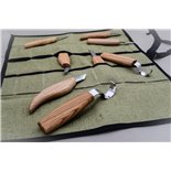 S08 Set de 8 cutite pentru sculptura in lemn, de baza BeaverCraft