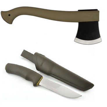 CBS22 Set topor si cutit bushcraft forest  Morakniv Suedia