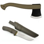 MORA 41 Set topor si cutit bushcraft forest  Morakniv Suedia