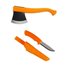 CBS21 Set topor si cutit bushcraft orange  Morakniv Suedia