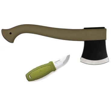 CBS19 Set topor si cutit Eldris verde Morakniv Suedia