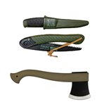 Set topor,cutit si fierastrau bushcraft Morakniv /Fiskars