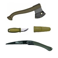 Set topor,cutit si fierastrau bushcraft Morakniv /Bahco