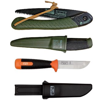 CBS34 Set cutite si fierastrau bushcraft  Bahco