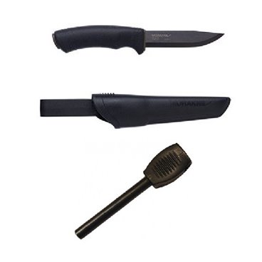 CBS52 Set cutit Bushcraft Black si amnar Morakniv.