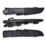 Cutit bushcraft/camping/Bushcraft Black cu teaca Tactical Black sistem Molle