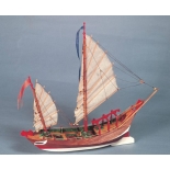 1561 Sampang, Vas de pescuit si transport chinezesc, Navomodel Amati, Lungime 34cm