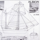 1008 Planuri constructie navomodel Amati Albion, vas comercial inarmat