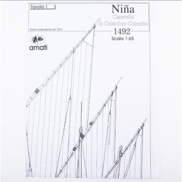 1011 Planuri constructie navomodel Amati Nina, 1492