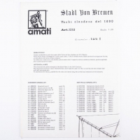 1018 Planuri constructie navomodel Amati Stadt von Bremen
