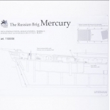 1100/06  Planuri constructie navomodel Victory Models, bricul rusesc Mercury