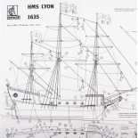 1180 Planuri constructie navomodel Amati, galionul HMS Lyon