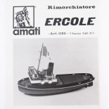 1185 Planuri constructie navomodel Amati, remorcher ERCOLE 1935
