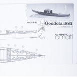 1200/01 Planuri constructie navomodel Amati, gondola venetiana