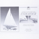1200/10 Planuri constructie navomodel Amati, ENDEAVOUR-J Class Yacht, Goeleta - 1934, Scara 1/80