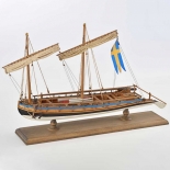 1550 Canoniera suedeza 1775, Navomodel Amati, Lungime 34.5cm