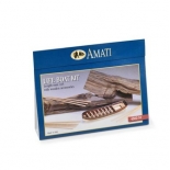 4302/10 Kit de barca salvare din lemn si metal, 105mm, Amati