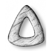 4062 Set 5 bucati ochi de mort triunghiulari 10mm, navomodelism, Amati