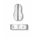 4086/10 Set de 10 buc scripeti simpli forma vioara, navomodelism, 10mm, Amati