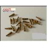 4104/08 Set 50 cavile din lemn de nuc, 8mm, Amati