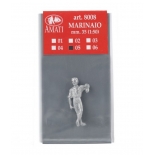 8008/05 Figurina metalica marinar, pt navomodele, 35mm, Amati