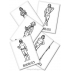 Set 8008, 6 figurine metalice ofiter si marinari pt navomodele, 35mm, Amati