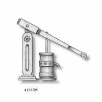 4355/05 Set 2 pompe simple din metal pentru navomodele, 18mm, Amati