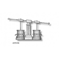 4355/08 Set 2 pompe duble din metal pentru navomodele, 11mm, Amati