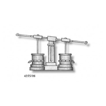 4355/08 Set 2 pompe duble din metal pentru navomodele, 11mm, Amati