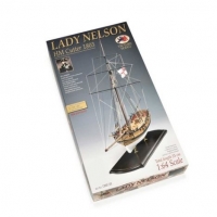 LADY NELSON - Salupa - Secolul XVIII, Navomodel Victory Models, Scara 1:64 - Lungime  53cm