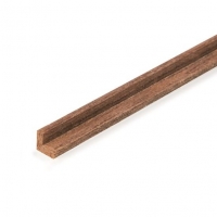 2580/01 Profil unghi "L'' din lemn de nuc 500 mm pentru modelism, Amati