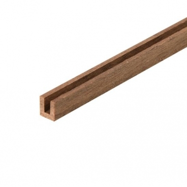 2580/03 Profil unghi "U'' din lemn de nuc 500 mm pentru modelism, Amati