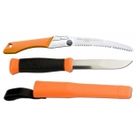 CBS138 Set Cutit Morakniv 2000, portocaliu Si Fierastrau pliabil bushcraft/camping Silky Gomboy curbat 210mm cu 8dinti/30mm