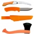 CBS164 Set Cutit Bushcraft Orange, Fierastrau Silky Gomboy curbat 210mm cu 8dinti/30mm si Topor portocaliu