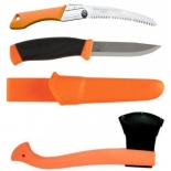 CBS165 Set Cutit Heavy Duty ORANGE, Fierastrau Silky Gomboy curbat 210mm cu 8dinti/30mm si Topor portocaliu