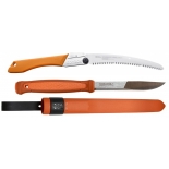 CBS147 Set Cutit Morakniv Kansbol ORANGE Si Fierastrau pliabil bushcraft/camping Silky Gomboy curbat 240mm cu 8dinti/30mm